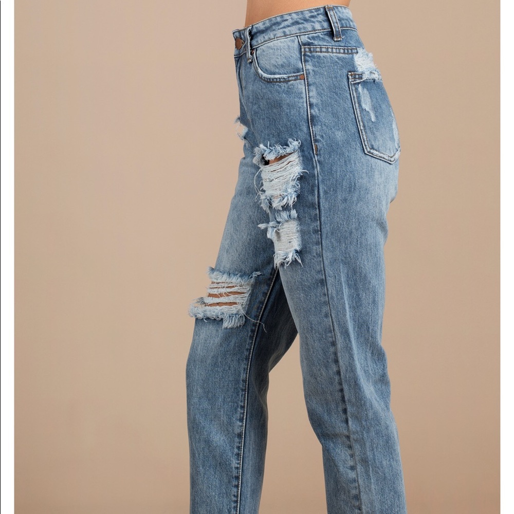 Century Light Wash High Rise Gf Jeans